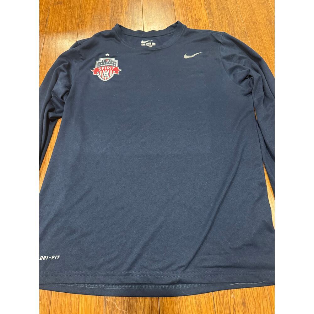 Nike Dri-FIT Washington Spirit Long Sleeve Shirt Navy Athletic Soccer Medium - Picture 4 of 7